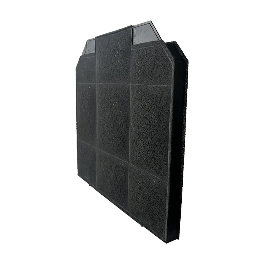 KBD-176 Range Hood Activated Carbon Filter 267×234×17mm Rectangular Cooker Hood Odor Grease Removal Replacement Filter Kitchen E
