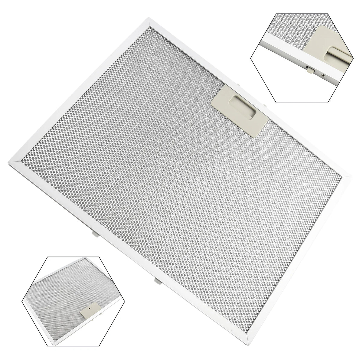 Range Hood Metal Mesh Filter Stainless Steel Cooker Hood Grease Filter 400 x 300 x 9mm For Standard Vent Duct Compatibility