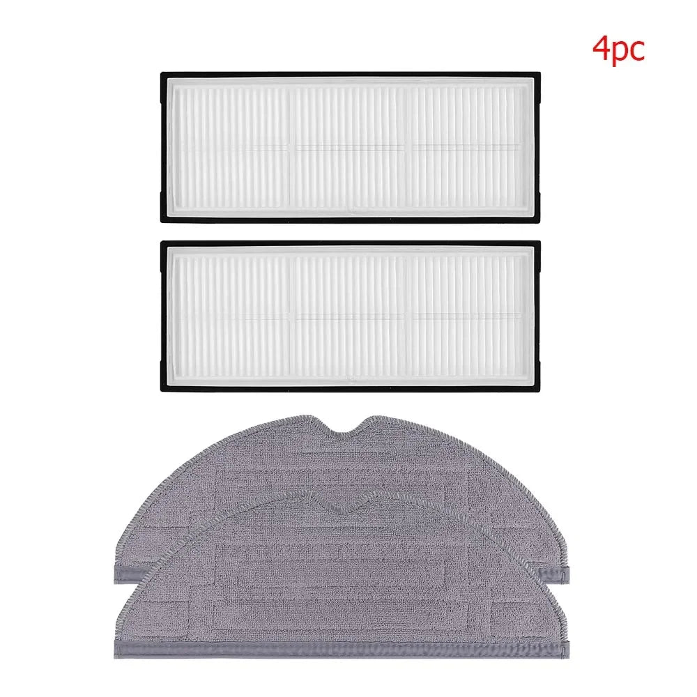 Spare Parts Kit Compatible with Roborock S8 S8 Pro Ultra S8+ Vacuum Cleaner Filter Main Roller Brush Side Brush Mop Cloths Replacement