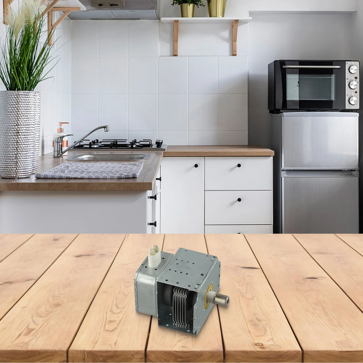 Home Cooking 800W Magnetron 800W Replacement Part Reliable Microwave Component 2450MHz Frequency Efficient Power Output