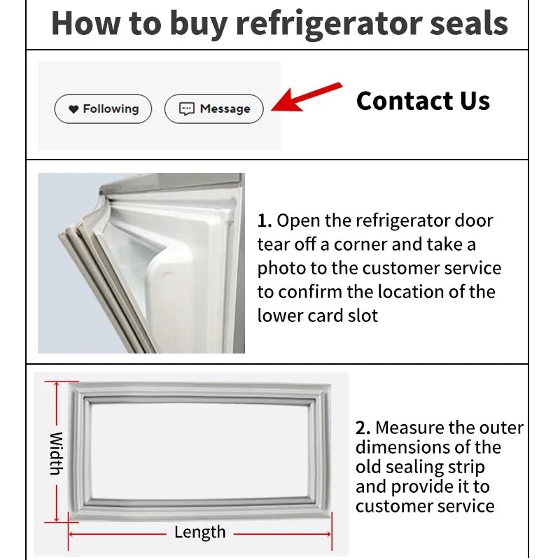 Refrigerator Door Seal — 4m Magnetic — Custom Size