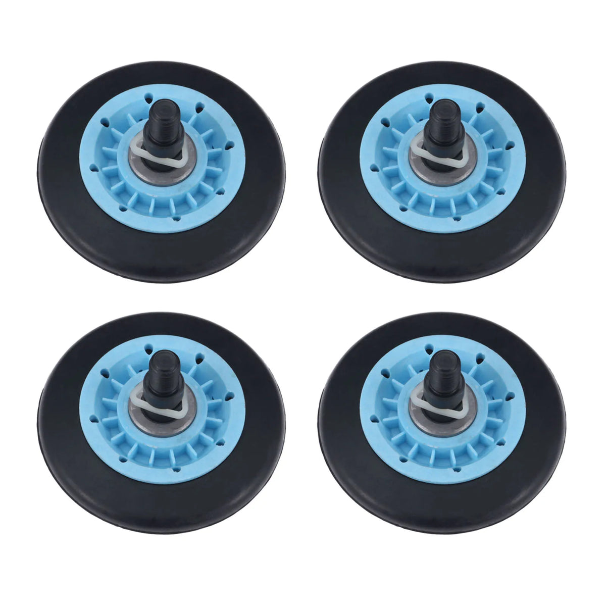 4pcs DC97-16782A Dryer Drum Roller & Axle Ki Compatible with Samsung Whirlpool Maytag Kenmore Dryer Repair Kit Replaces AP4373659 AP5325135