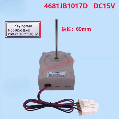 Replacement Refrigerator Fan Motor — 15V Compatible with LG / Haier 4681JB1017D