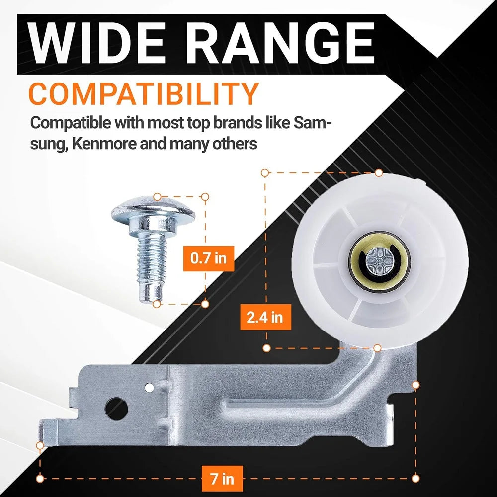 DC93-00634A Dryer Idler Pulley & 6602-001655 Drum Belt Compatible with Samsung & Kenmore 6602-001314 PS4133825 DC96-00882B DC96-00882C