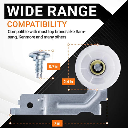 DC93-00634A Dryer Idler Pulley & 6602-001655 Drum Belt Compatible with Samsung & Kenmore 6602-001314 PS4133825 DC96-00882B DC96-00882C