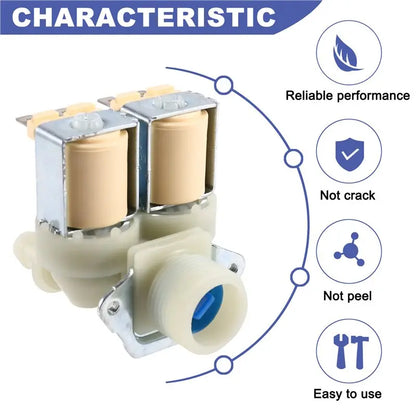 2026 Compatible with LG 5220FR1251E 220V 50/60Hz Electric Water Inlet Solenoid Valve For Washing Machine Wave Washer Parts