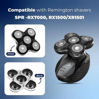 Replacement Razor Blades Compatible with Remington Balder Pro Head Razor Model XR7000, Bald Men's Precision Electric Shaver