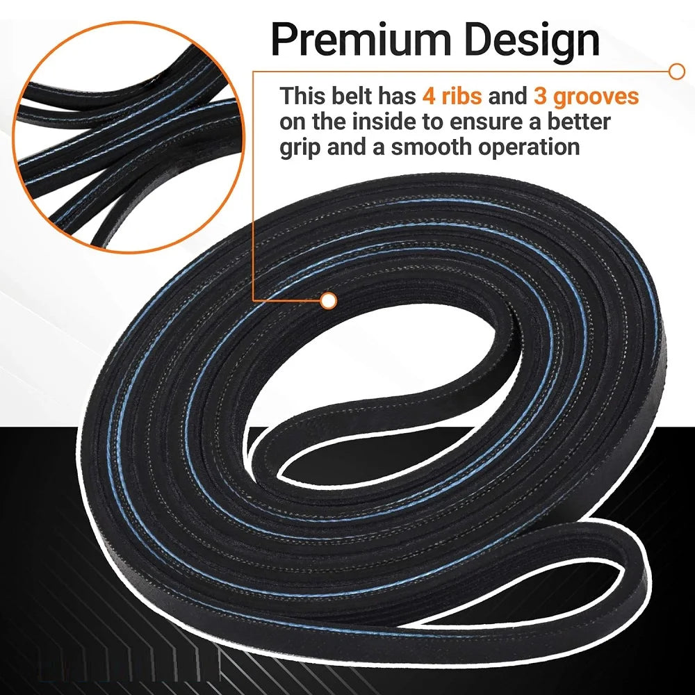 DC93-00634A Dryer Idler Pulley & 6602-001655 Drum Belt Compatible with Samsung & Kenmore 6602-001314 PS4133825 DC96-00882B DC96-00882C