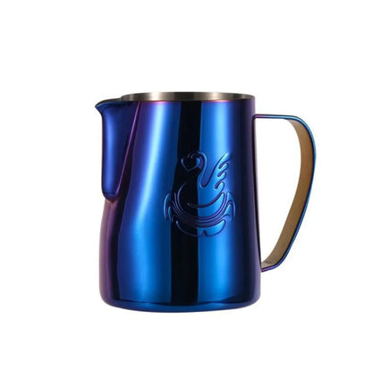 1Pc 600ml Milk Jug Steaming Frothing Pitcher Stainless Steel Non-Stick Pull Flower Cup for Coffee Cappuccino Latte