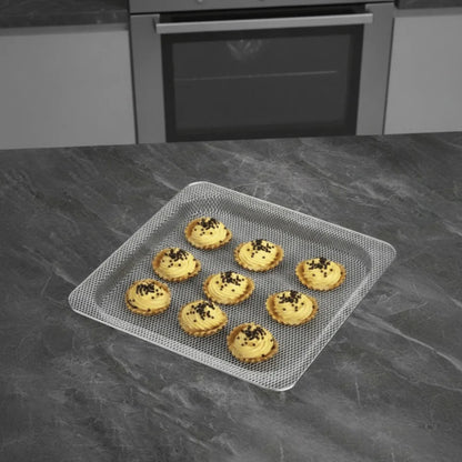 Easy To Clean Stainless Steel Replacement Air Fryer Grill Rack Square Removable Oven Baking Basket Rust-proof Baking Tray Home