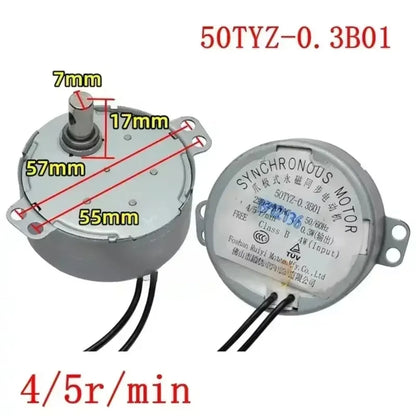 Synchronous Motor For Air Blower TY-50A TYJ50-8 TYJ50-20-8A3 50TYZ TYJ50-8A7 Electric Oven Microwave Oven Tray Motor parts