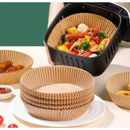 Air Fryer Paper Oven Paper Disposable Brush Non-Stick Airfryer Baking Papers Liners Parchment Paper for Baking Microwave
