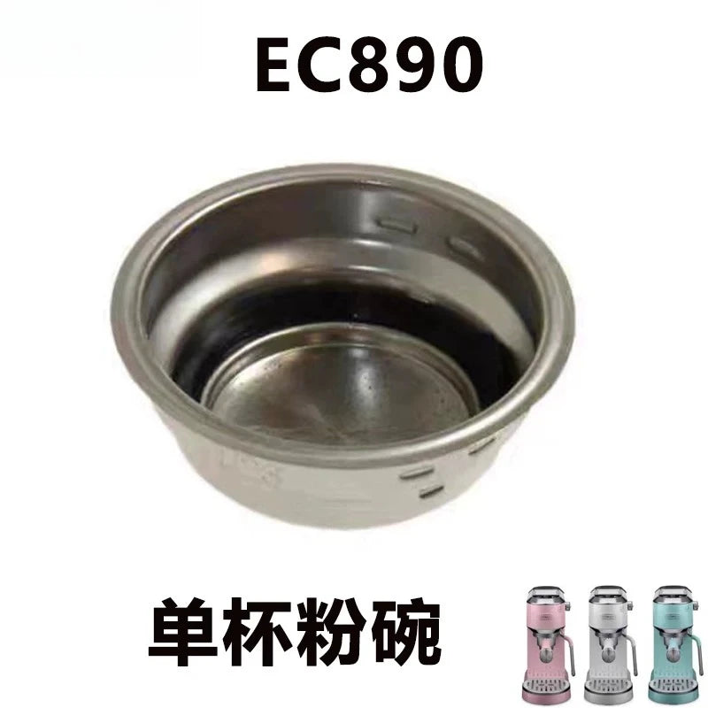 For Delonghi semi-automatic coffee machine EC890 single and double powder bowl water handle accessories