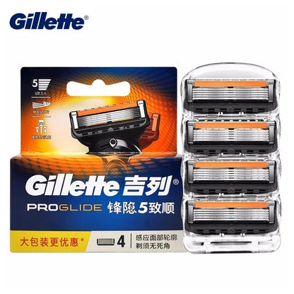 Gillette Proglide Blade 5 Layers Manual Safty Razor Blades Brand Shave Facial Beard Shaver Blades Men's Shaving Machine