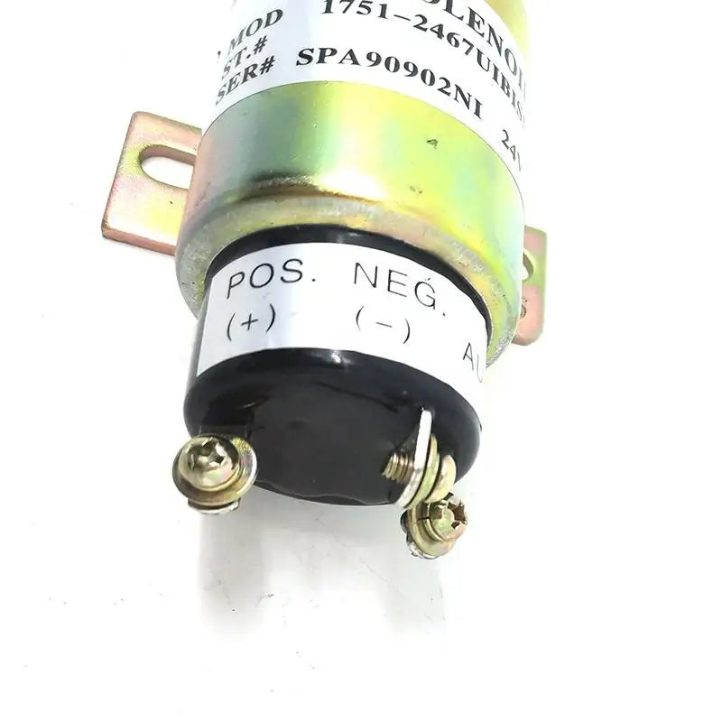 Diesel Engine Fuel Shutoff Stop Solenoid Fits Cummins 3864274,1751-2467UIBIS5A, SA-3766T, 1700-2536, SA-3933-24