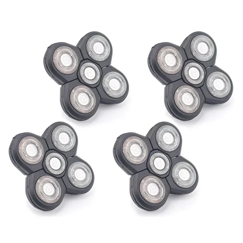 Replacement Shaver Head Electric Shaver 5 Cutter Floating Head Stainless Steel Blade