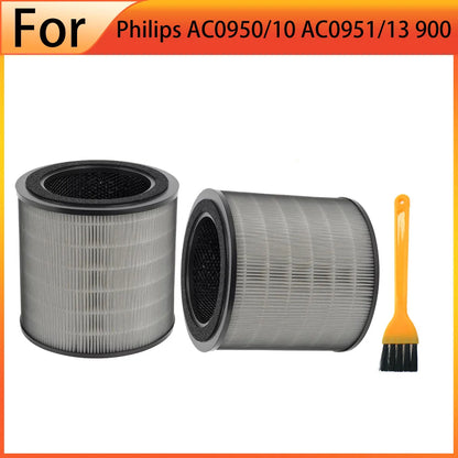 3-in-1 True Filter FY0910/30 Compatible with Philips AC0950/10 AC0951/13 900 Series Air Purifier, Replacement Spare Parts