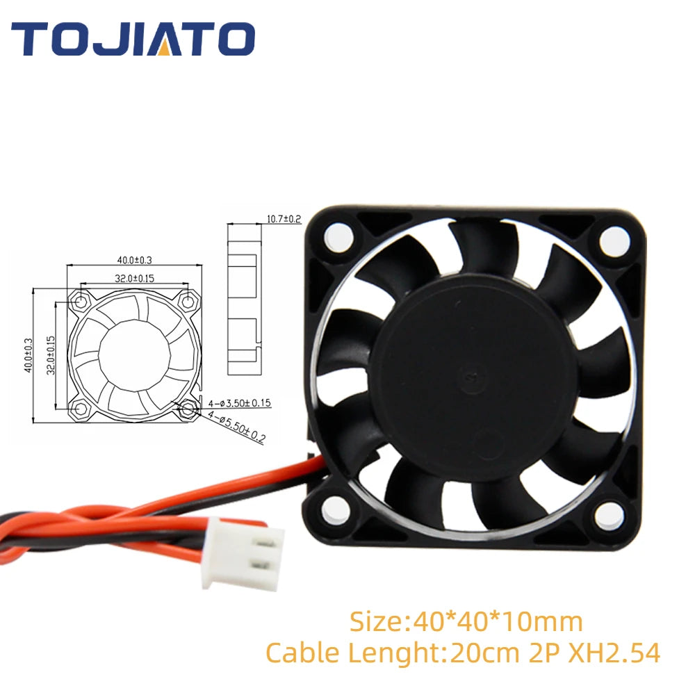 DC Brushless Cooling Fan 2510/3010/4010/5010/5015/6015mm 12V/24V 2Pin Dupont Wire Centrifugal Turbo Blower for 3D Printer Parts