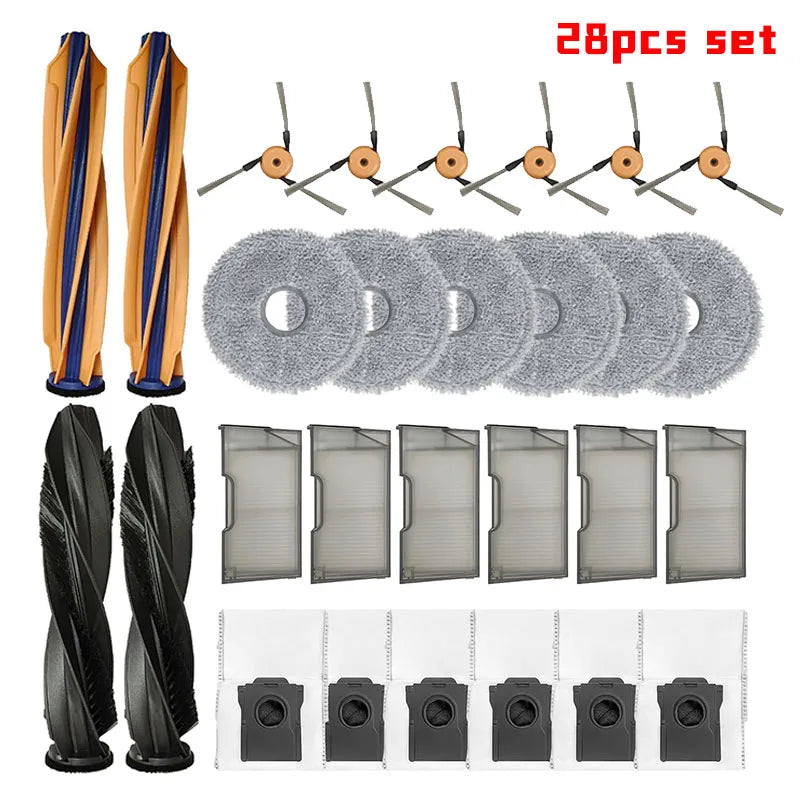 For Dreame X60 Max Ultra Complete X60 Ultra Robot Vacuum Cleaner Accessories Main Roller Side Brush Hepa Filter Bag Parts