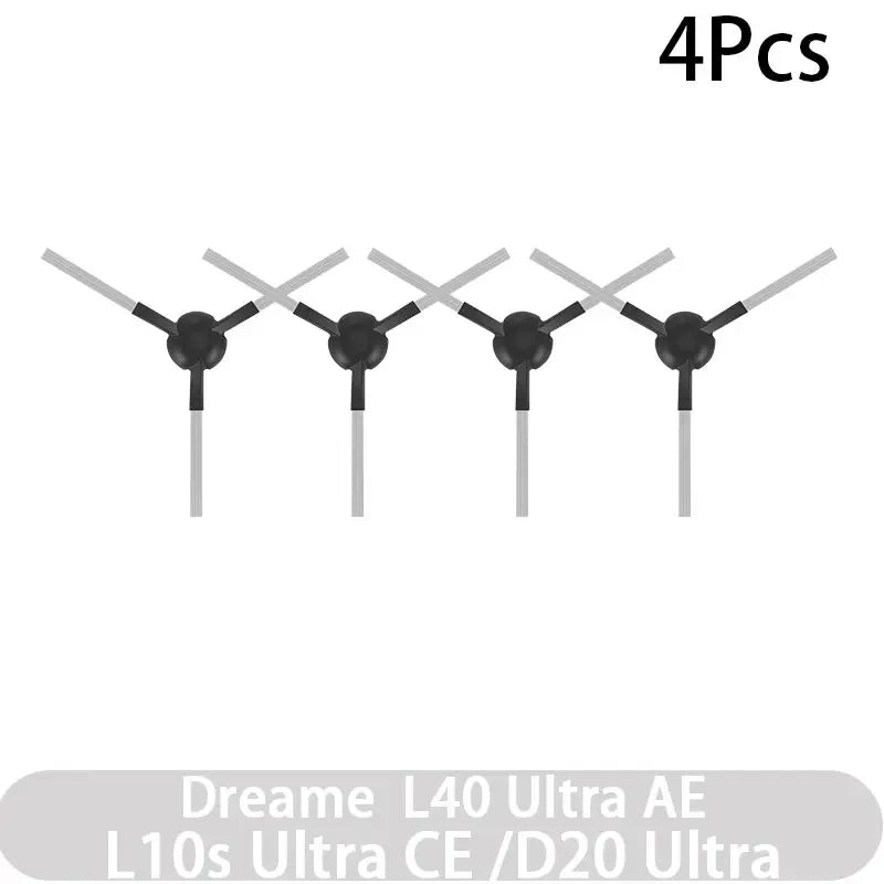 For Dreame L40 AE/L10s CE/D20 Vacuum Cleaner Accessories Main Brush Edge Brush Cloth Dust Bag Filter Screen