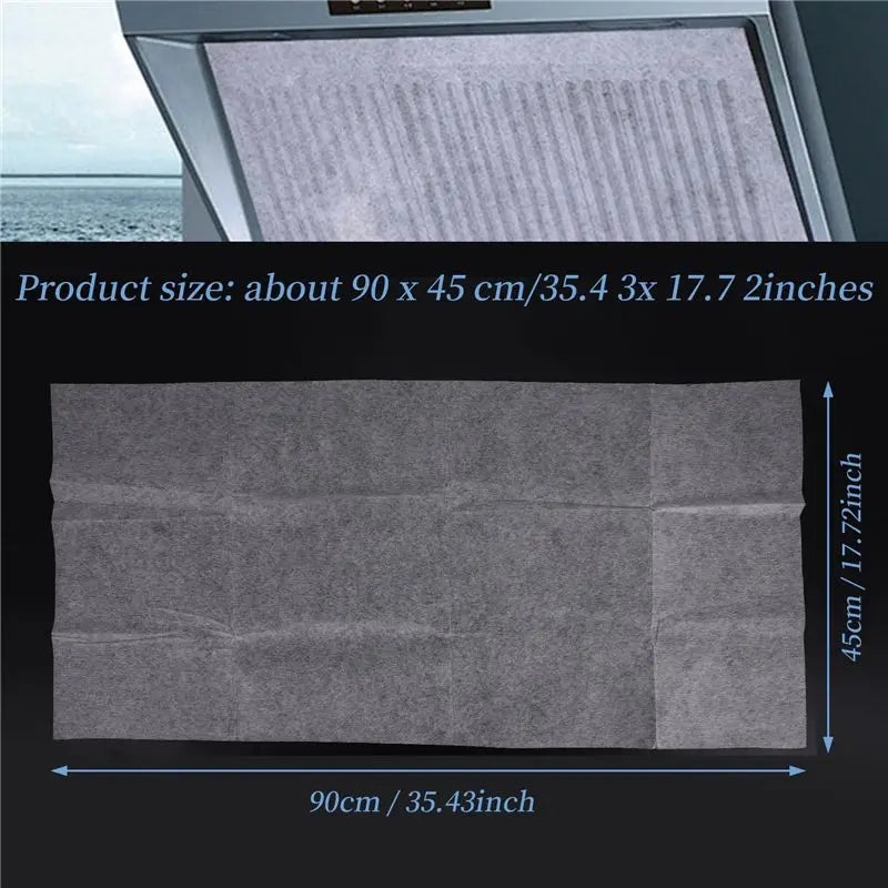 M04K 2PCS Range Hood Grease Filter Oil-Proof Filter Oil-Proof Sticker Oil-Absorbing Paper Range Hood Kitchen Appliance