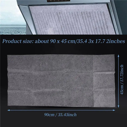 M04K 2PCS Range Hood Grease Filter Oil-Proof Filter Oil-Proof Sticker Oil-Absorbing Paper Range Hood Kitchen Appliance