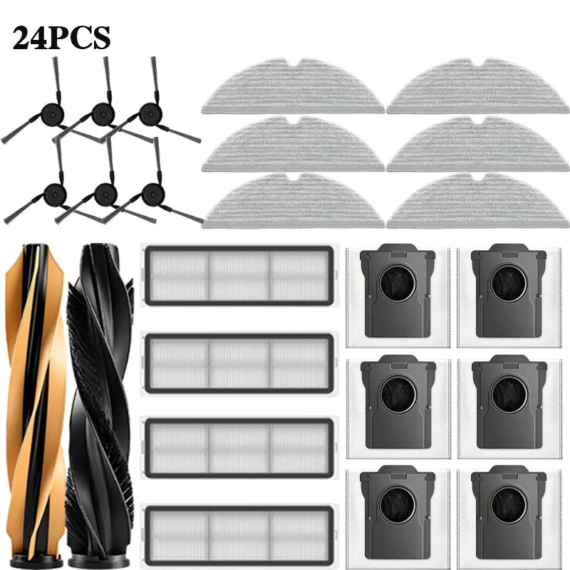 Dreame D20 Pro Plus / D20 Pro Accessories Robot Vacuum Cleaner Main Side Brush Mop Cloth HEPA Filter Replacement Spare Parts