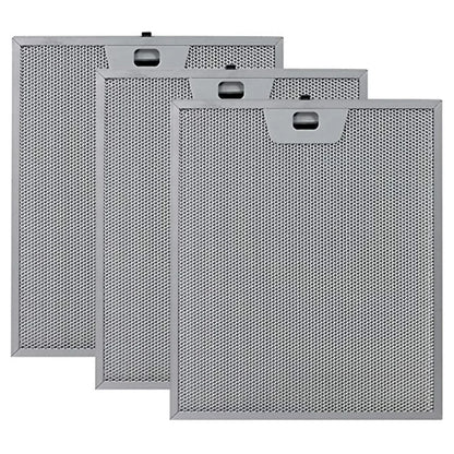 3pcs Aluminium Range Hood Grease Filters 300x250mm FiveLayer Metal Screens Filter Replace For Kitchen Ventilation Odour Removal