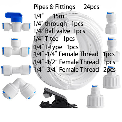 9/18/24/25/29pcs Water purification fittings assembly Coffee machine ice machine water accessories Pipes & Fittings