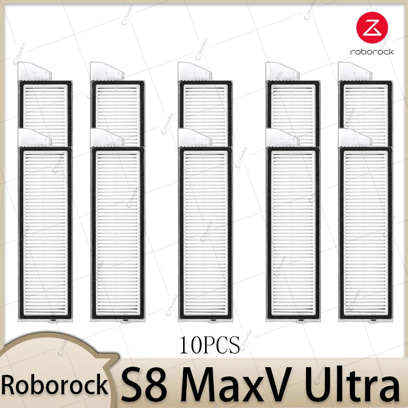 Compatible with Roborock S8 MaxV Ultra Robot Vacuum Parts Main Roller Side Brush Hepa Filter Mop Pad Cloth Dust Bag Accessories