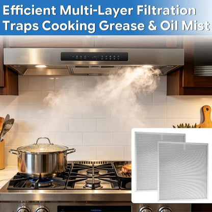 2PCS Aluminum Grease Range Hood Filters For Imperial Cal C-745 14.81 X 16.25 X 0.38 In Easy Disassembly & Washing