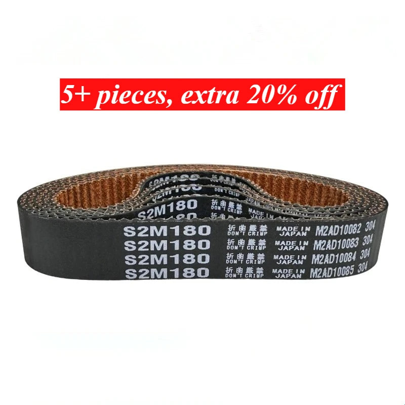 S2M280 S2M284 S2M286 S2M288 S2M290 SUPER TORQUE Timing Belt G Motor Tools Sander Treadmill Pulley Circular Teeth Rubber Belt