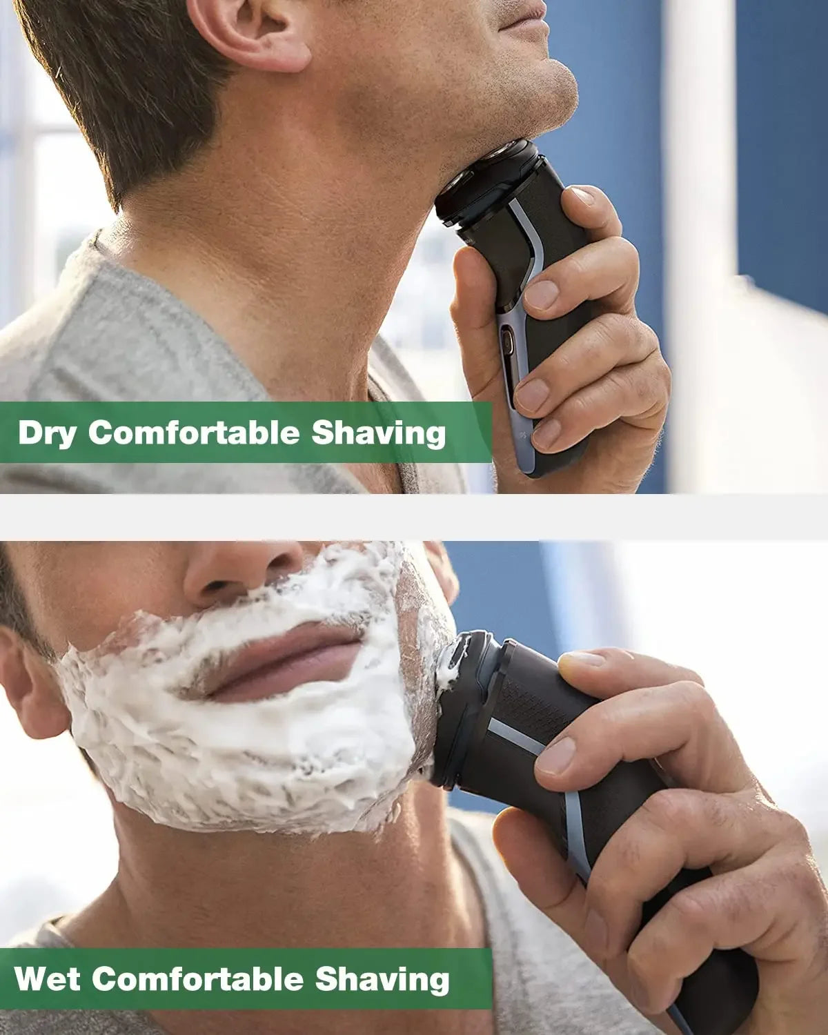 SH30 Replacement Heads ComfortCut Blades Compatible with Philips Norelco Series 3000, 2000, 1000 Shavers and S738 Click and Style