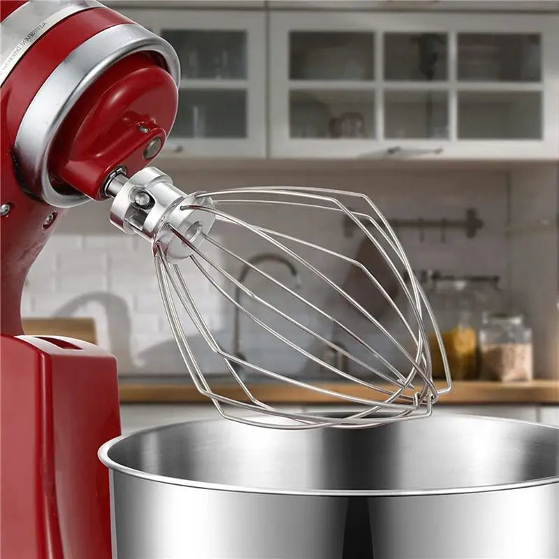 ABBZ-5X Wire Whip For Kitchenaid Stand Mixer 5QT Lift And 6QT, Whisk Attachment, Stainless Steel Egg Cream Stirrer