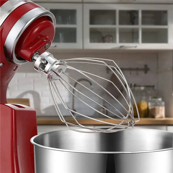 ABBZ-5X Wire Whip For Kitchenaid Stand Mixer 5QT Lift And 6QT, Whisk Attachment, Stainless Steel Egg Cream Stirrer