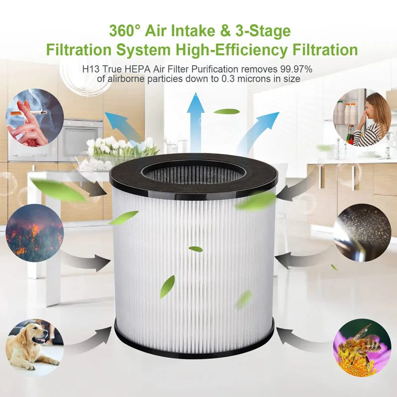 Filter Compatible with Druiap KJ150 and Cwxwei SY910 KJ150 (AF3001) Air Purifiers