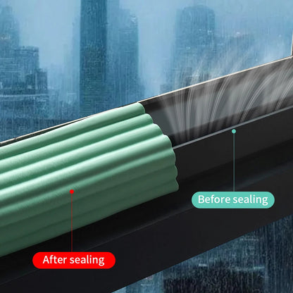 High Resilience Window Seal Tape 2m x 8cm Self-Adhesive Draft Stopper for Winter Doors Insulation Gap Seal Weatherproof