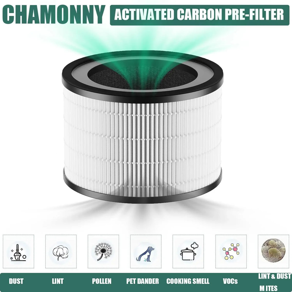 MAF-02 Filter Replacement, Compatible with Miko IBUKI M MA-02CW Air Purifier MAF-02/970 Sqft, 3-in-1 H13 True HEPA Filter