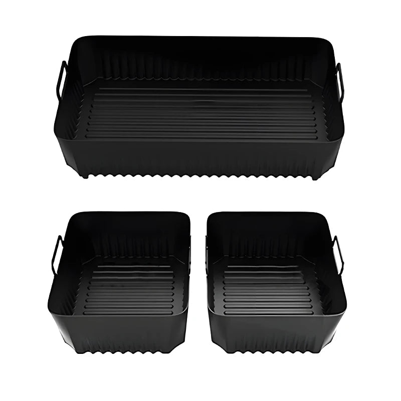 Silicone Air Fryer Liner for NinjaAF500 Non Stick Heat Resistant Easy to Clean Cooking Accessory Air Fryer Basket Air Frying Pan