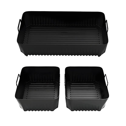 Silicone Air Fryer Liner for NinjaAF500 Non Stick Heat Resistant Easy to Clean Cooking Accessory Air Fryer Basket Air Frying Pan