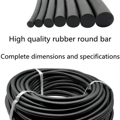 NBR Black Rubber Strip Seal OD0.8~10mm Nitrile Sealing Rope Solid Round Strip