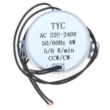 High Torque TYC-50 Synchronous Motor 5-6R/min Stable Running AC 220V Replacement Part for Home Microwave Turntable Repair