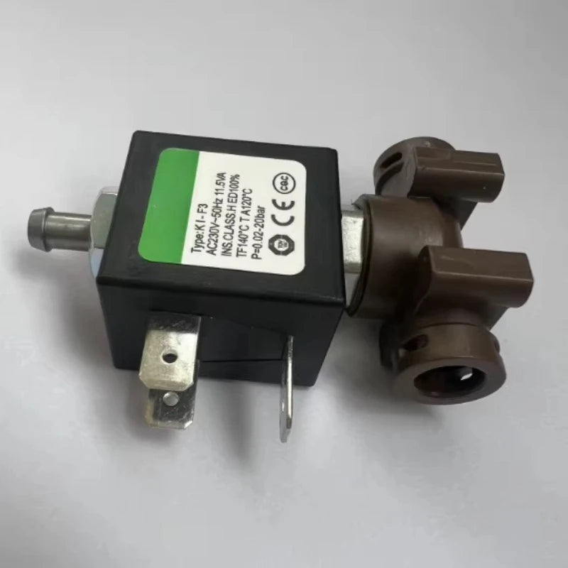 For cnkalun Miniature 3-Way Solenoid Valve KL-F3 0.02–20 bar Snap-On T-Head for Coffee Machines Electric Irons