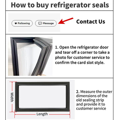 Refrigerator Door Seal — 4m — Rubber Magnetic — Custom Size