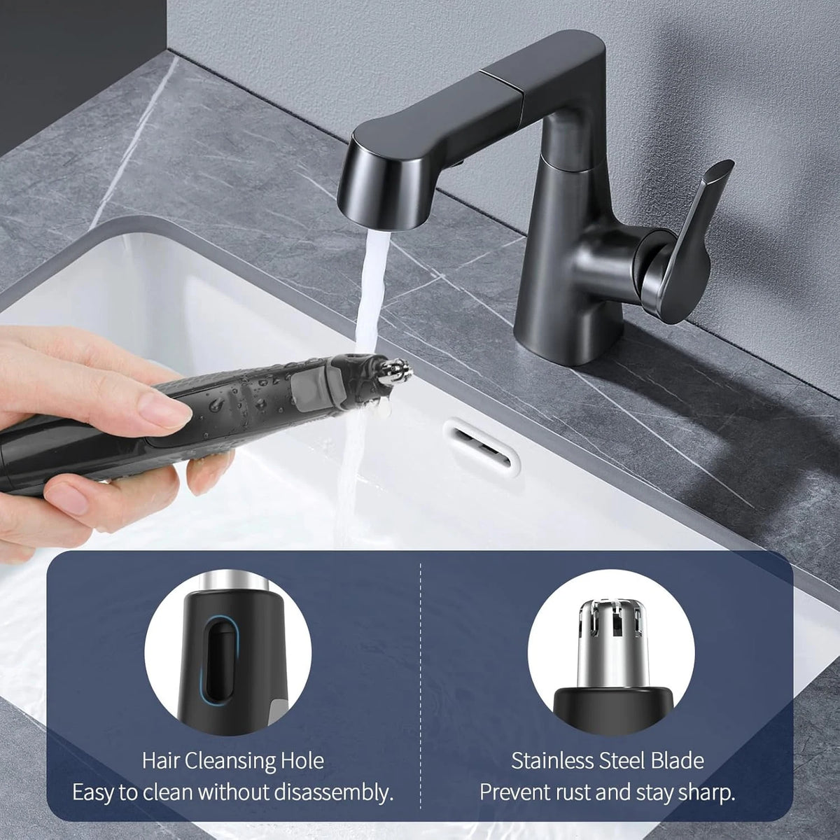 Replacement Nose Trimmer Attachment Compatible with OneBlade QP2824 / QP2734 / QP2620