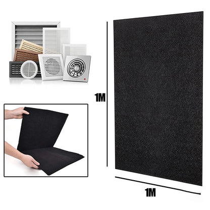 Activated Carbon Filter Sponge Cooker Hood Extractor Carbon Filter 100cmx100cmx3mm Air Conditioning Filter Cotton