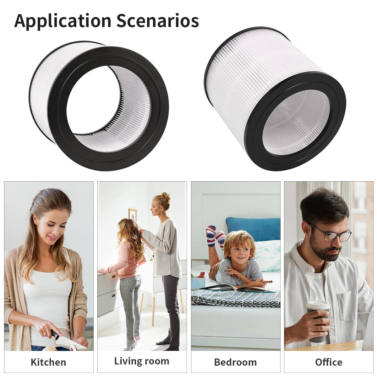 FY0611/30 Replacement Filter Compatible with Philips 600 Series Air Purifier AC0650 AC0651, High-efficiency Replaces Filter Accessories