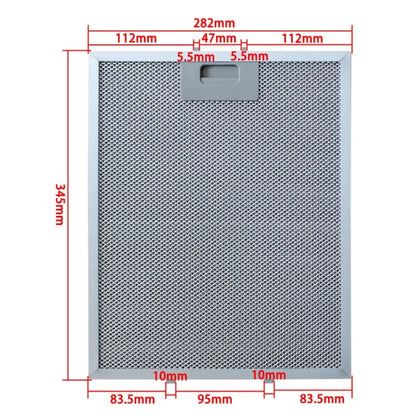 Cooker Hood Grease Filter Kitchen Extractor For TEKA DBB90 345x282mm Aluminum Range Hood Filter Grease Filter