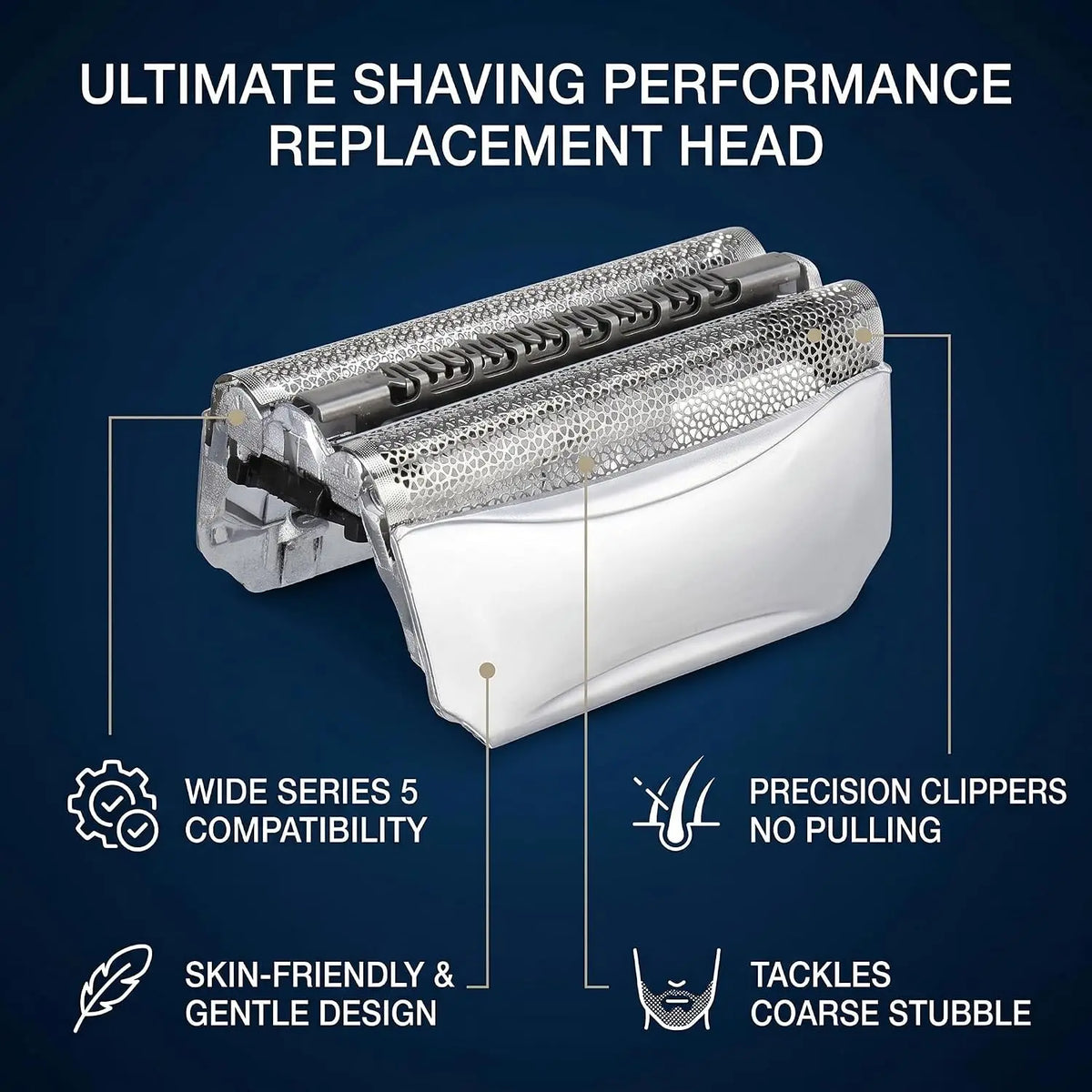 51S Replacement Shaver Foil & Cutters Compatible with Braun Series 5