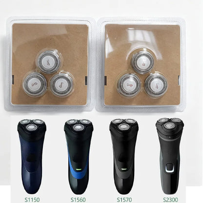SH30 Replacement Heads ComfortCut Blades Compatible with Philips Norelco Series 3000, 2000, 1000 Shavers and S738 Click and Style